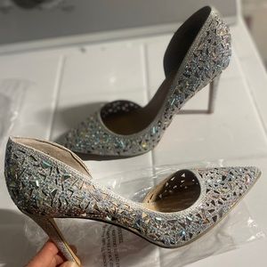 Beautiful shoes for wedding, elegant